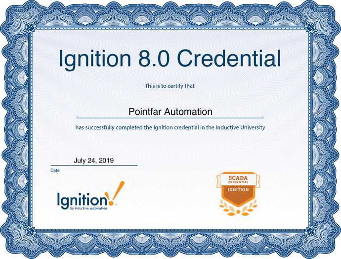 Pointfar Automation is certified Ignition Integrator