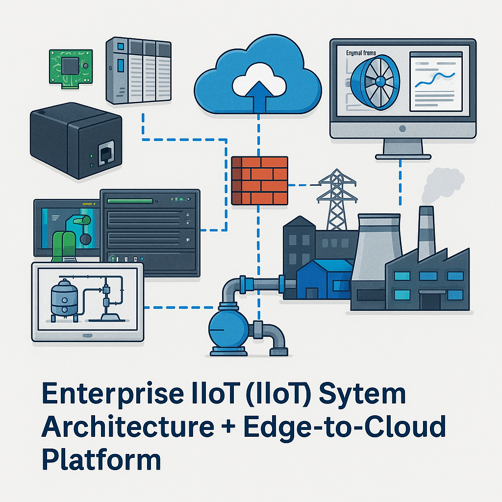 Enterprise IIoT System Architecture + Edge-to-Cloud Platform